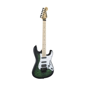 Jackson Adrian Smith SDXQ Electric Guitar, Maple FB, Transparent Green Burst