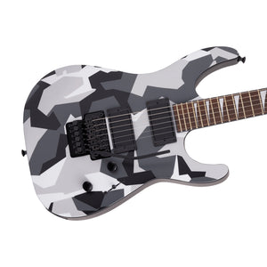 Jackson X Series Soloist SLX DX Camo Electric Guitar, Laurel FB, Winter Camo
