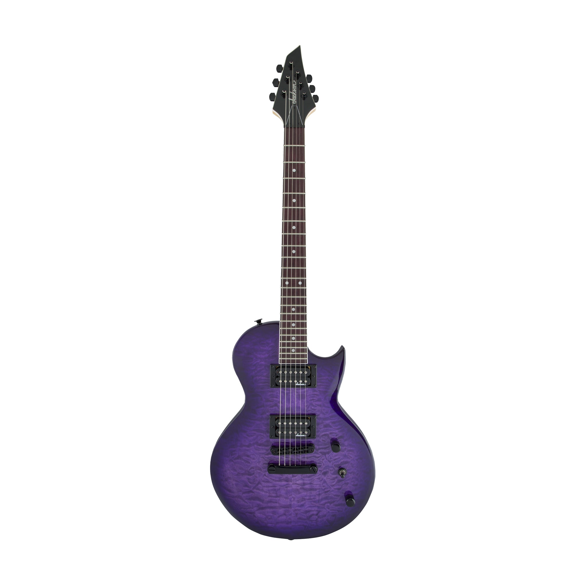 Jackson JS Series Monarkh SC JS22Q Electric Guitar, Amaranth FB, Transparent Purple Burst