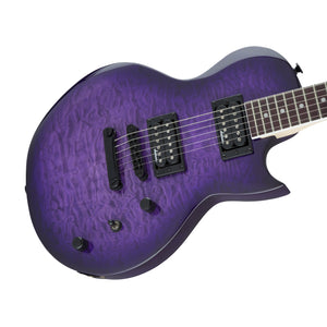 Jackson JS Series Monarkh SC JS22Q Electric Guitar, Amaranth FB, Transparent Purple Burst