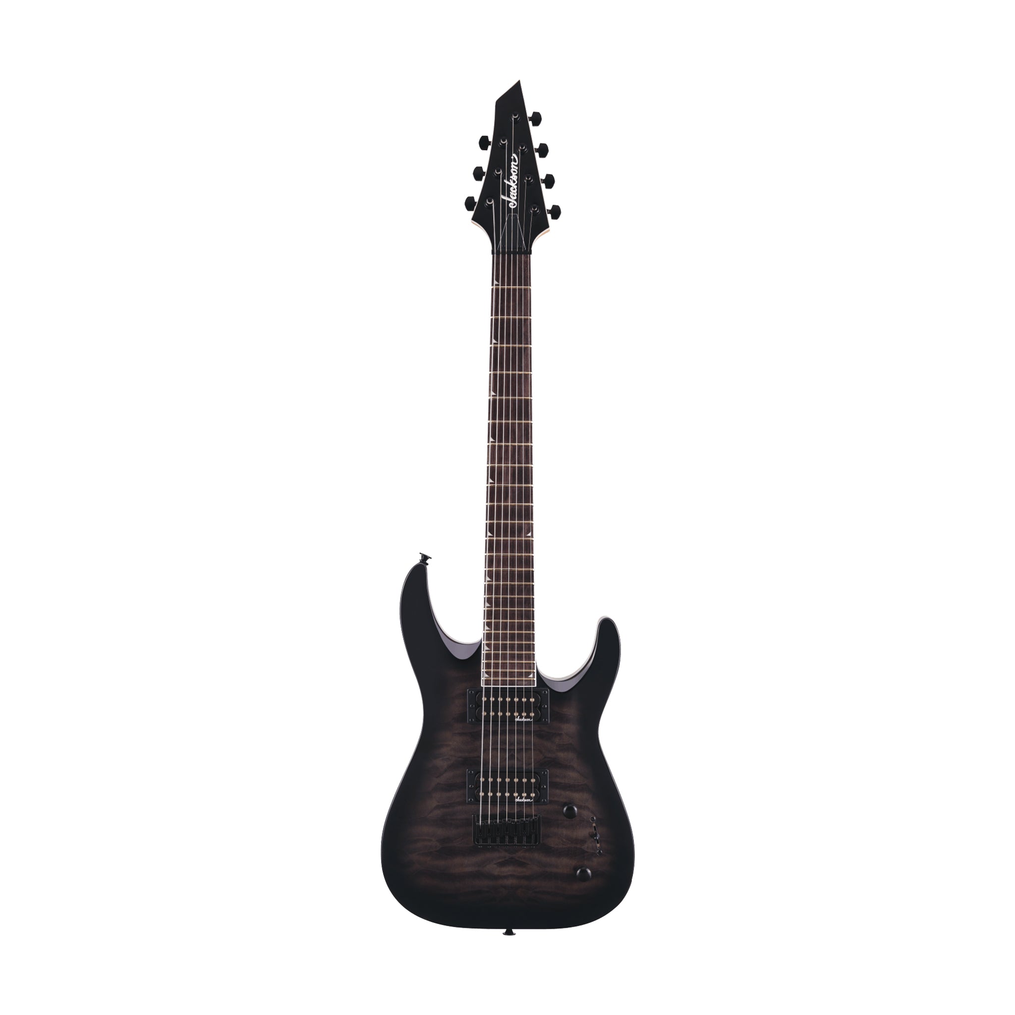 Jackson JS Series Dinky Arch Top JS22Q-7 DKA HT Electric Guitar Amaranth FB, Transparent Black Burst