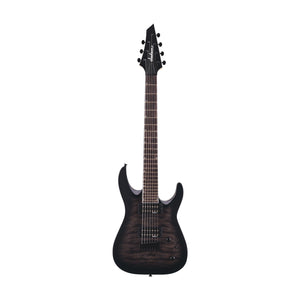 Jackson JS Series Dinky Arch Top JS22Q-7 DKA HT Electric Guitar Amaranth FB, Transparent Black Burst