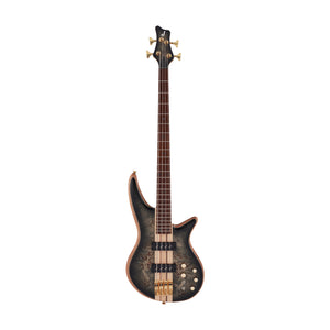 Jackson Pro Series Spectra SBP IV Bass Guitar, Caramelized Jatoba FB, Transparent Black Burst