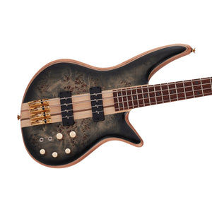 Jackson Pro Series Spectra SBP IV Bass Guitar, Caramelized Jatoba FB, Transparent Black Burst