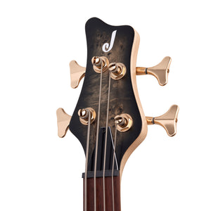 Jackson Pro Series Spectra SBP IV Bass Guitar, Caramelized Jatoba FB, Transparent Black Burst