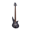 Jackson X Series Spectra Bass SBXQ V Electric Guitar, Laurel FB, Transparent Black Burst