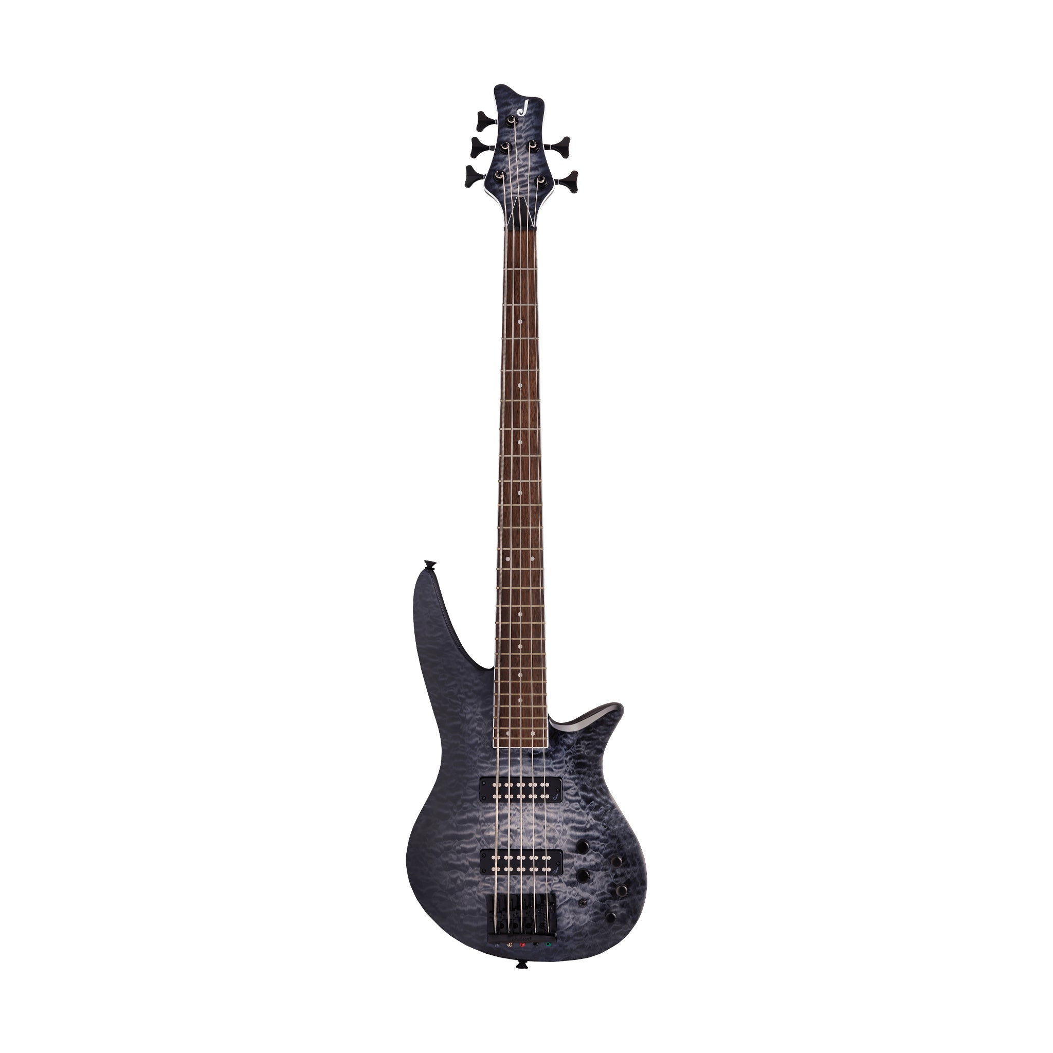 Jackson X Series Spectra Bass SBXQ V Electric Guitar, Laurel FB, Transparent Black Burst