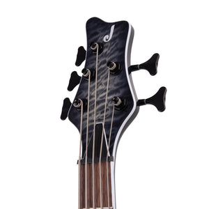Jackson X Series Spectra Bass SBXQ V Electric Guitar, Laurel FB, Transparent Black Burst