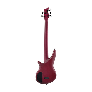 Jackson X Series Spectra Bass SBXP V Electric Guitar, Laurel FB, Transparent Purple Burst