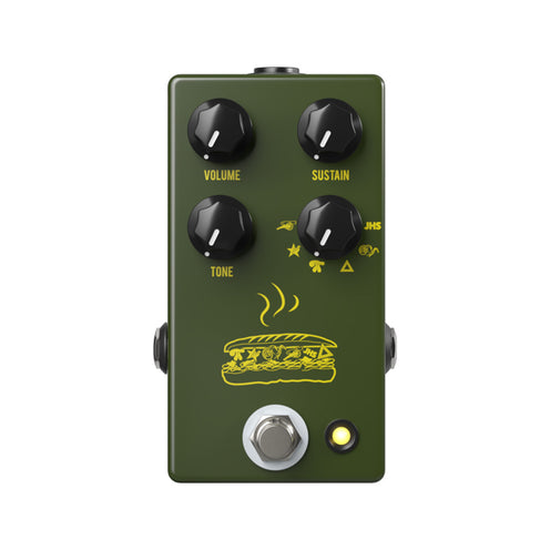 JHS Muffuletta 6-way Fuzz Guitar Effects Pedal, Army Green