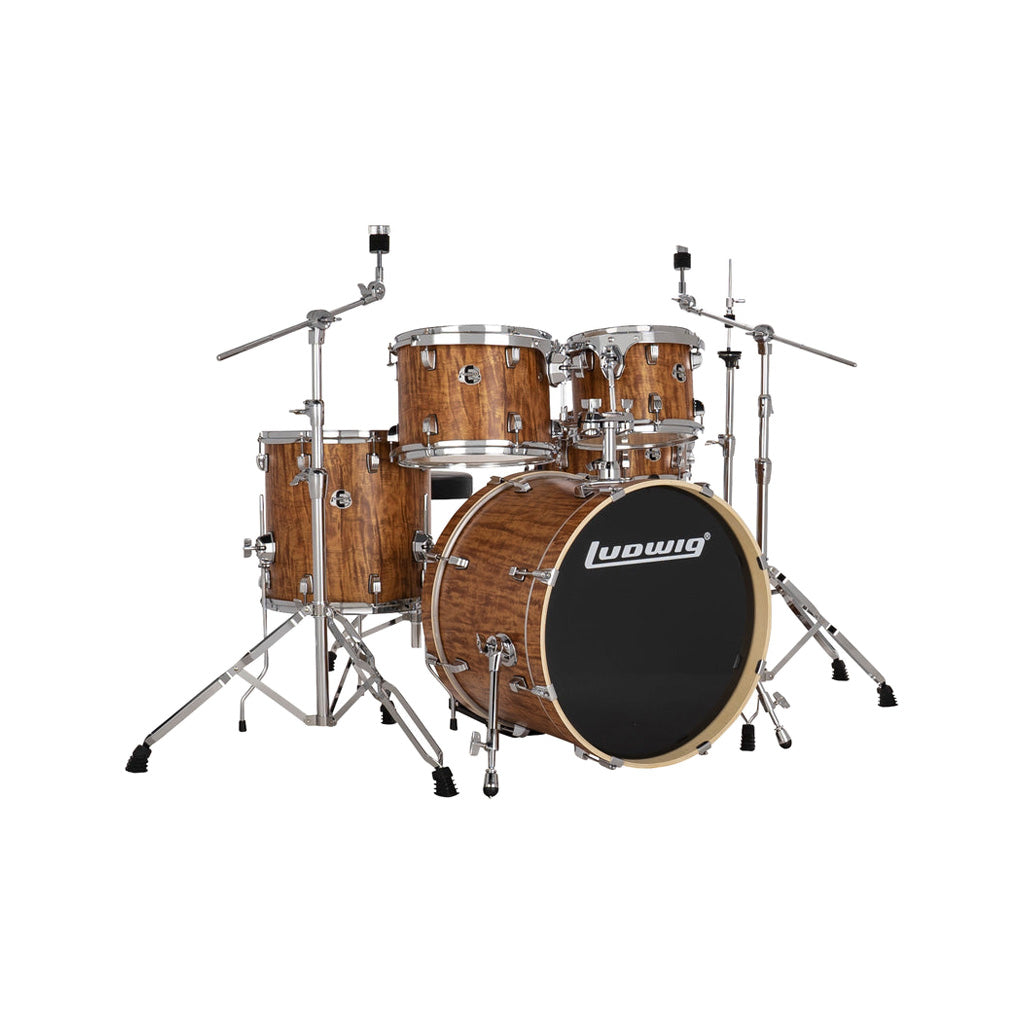 Ludwig LE520010 Evolution 5-Piece Drum Kit w/Hardware, Cherry