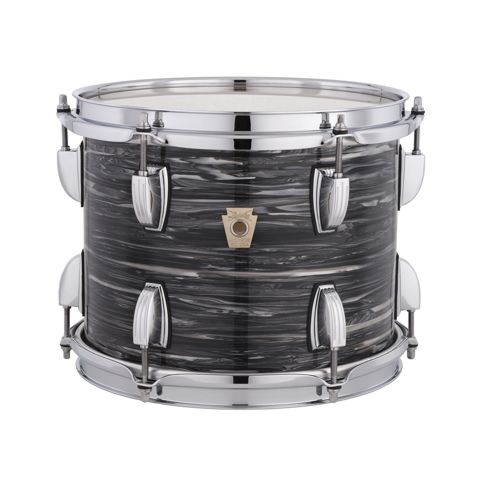 Ludwig LS403XX1Q 6.5x14inch Classic Maple Snare Drum, Vintage Black Oyster