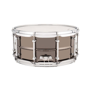 Ludwig LU6514C 6.5x14inch Universal Brass Snare, Black Nickel Plated Shell