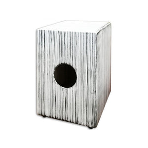 Latin Percussion LPA1332-WSI Aspire Accents Cajon, White Streak
