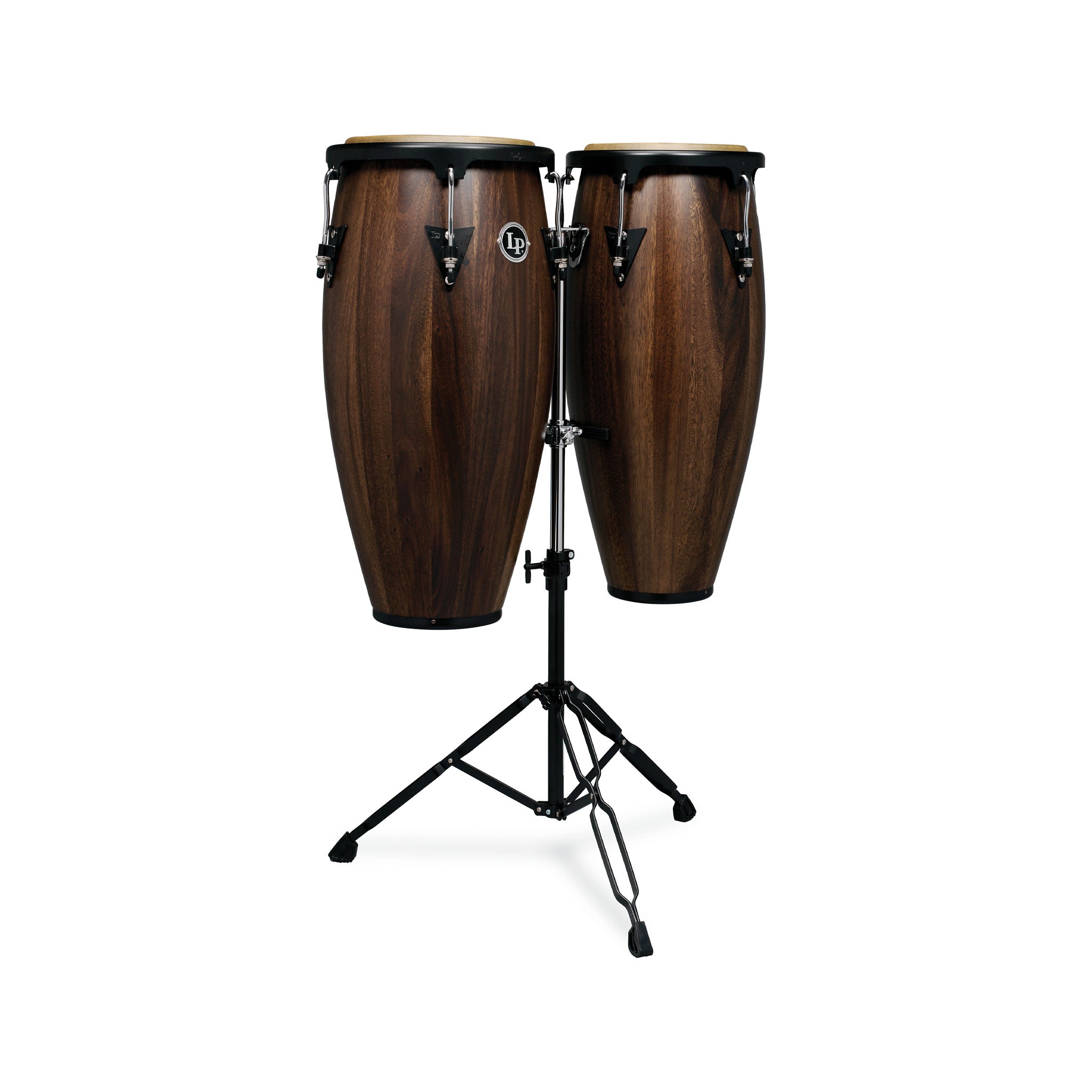 Latin Percussion LPA646-SW 10&11inch Aspire Jamjuree Wood Conga Set w/Double Stand