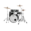 Pearl DMP925SPC-234 Decade Maple 5-Pcs Shell Pack (2218B/1007T/1208T/1616F/1455S), Black Ice