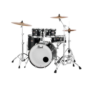 Pearl DMP925SPC-234 Decade Maple 5-Pcs Shell Pack (2218B/1007T/1208T/1616F/1455S), Black Ice