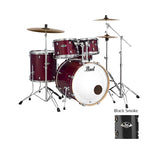 Pearl EXL725P/C-248 Export EXL 5-Piece Shell Pack (2218B/1208T/1309T/1616F/1455S), Black Smoke