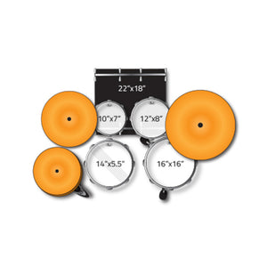 Pearl EXX725SP/C-31 Export EXX 5-Piece Shell Pack (2218B/1007T/1208T/1616F/1455S), Jet Black