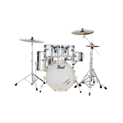 Pearl EXX725SP/C-49 Export EXX 5-Piece Shell Pack (2218B/1007T/1208T/1616F/1455S), Mirror Chrome