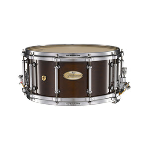 Pearl PHM1465-204 14x6.5inch Philharmonic Solid Maple Concert Snare Drum, High Gloss Walnut Bordeaux