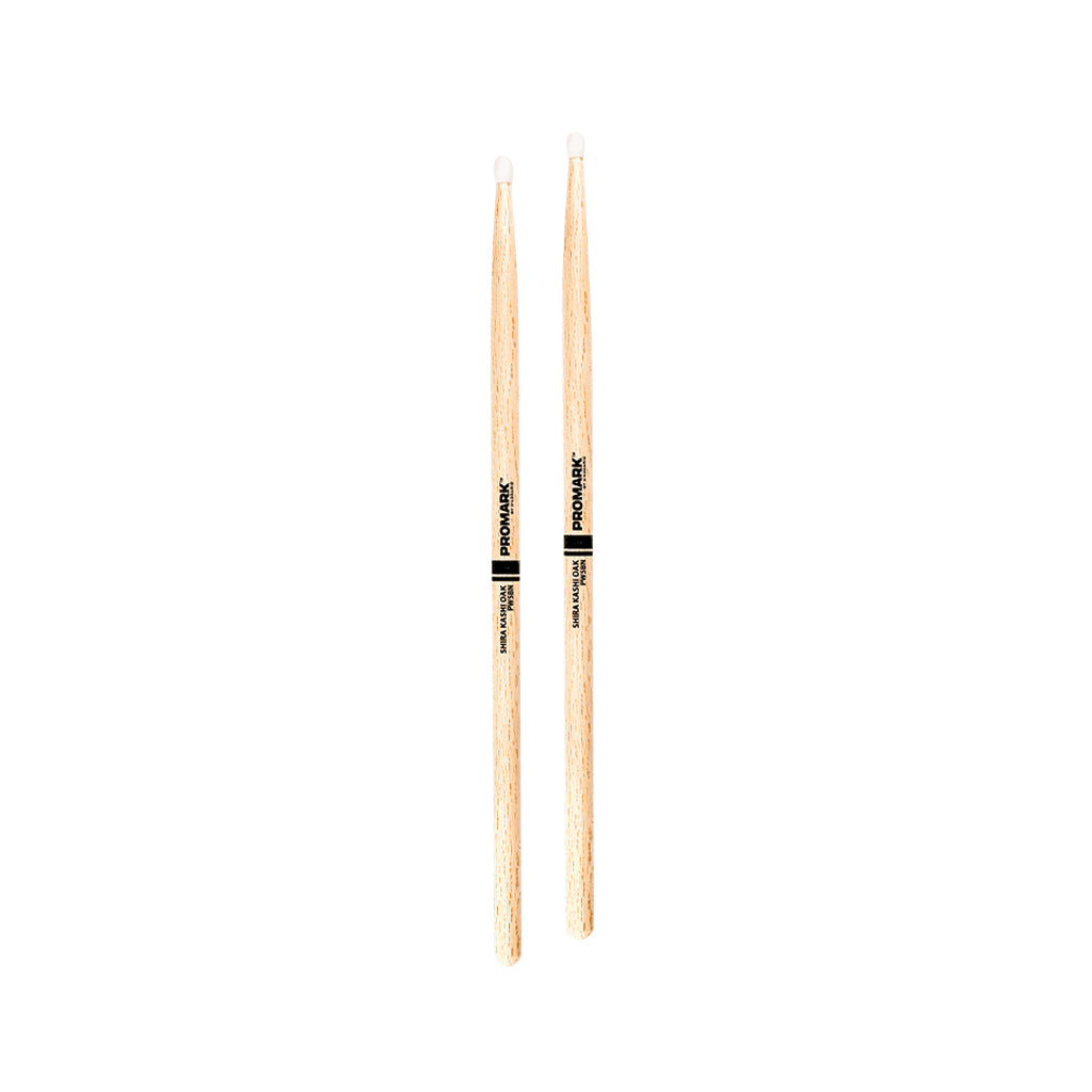 Promark PW5BN Shira Kashi Oak 5B Drumsticks, Nylon Tip