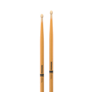 Promark R5AAGC Rebound 5A ActiveGrip Clear Drumstick, Wood Tip