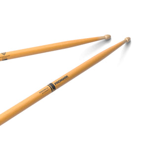 Promark R5AAGC Rebound 5A ActiveGrip Clear Drumstick, Wood Tip