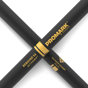 Promark R5AAG Rebound 5A ActiveGrip Acorn Wood Tip Drumstick