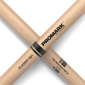 Promark SD1W Maple SD1 Drumstick, Wood Tip
