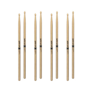Promark TX5AW-4P Hickory 5A Drumsticks, Wood Tip (4pairs)
