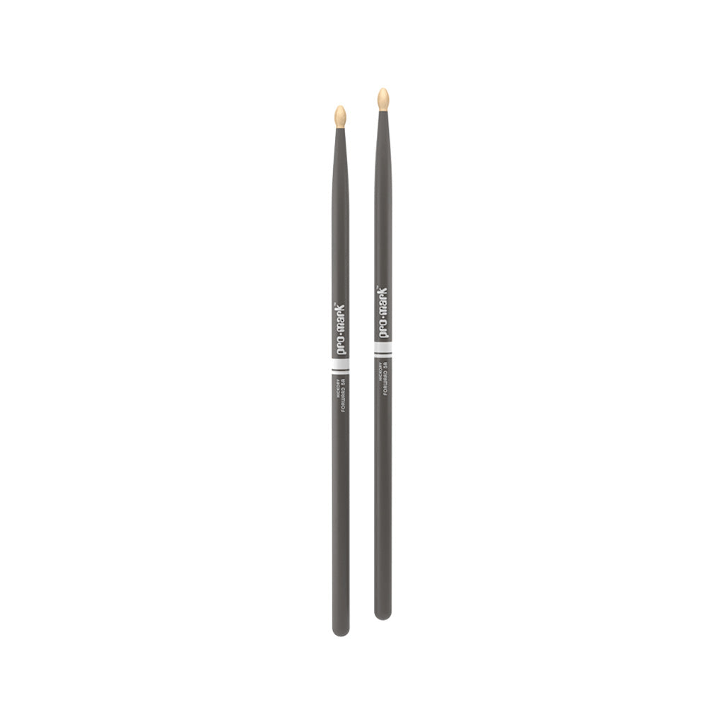 Promark TX5AW-GRAY Hickory 5A Drumsticks, Wood Tip, Gray