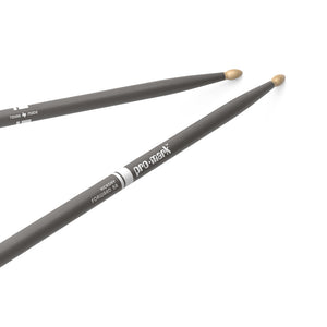 Promark TX5AW-GRAY Hickory 5A Drumsticks, Wood Tip, Gray
