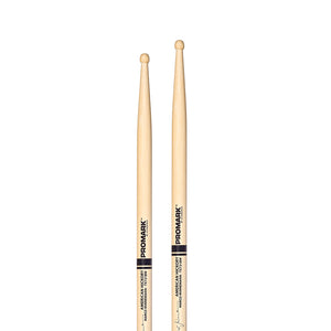 Promark TX721BW Hickory 721B Marco Minnemann Drumsticks, Wood Tip