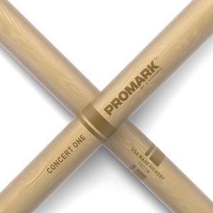 Promark TXC1W Hickory Concert One Snare Drumsticks