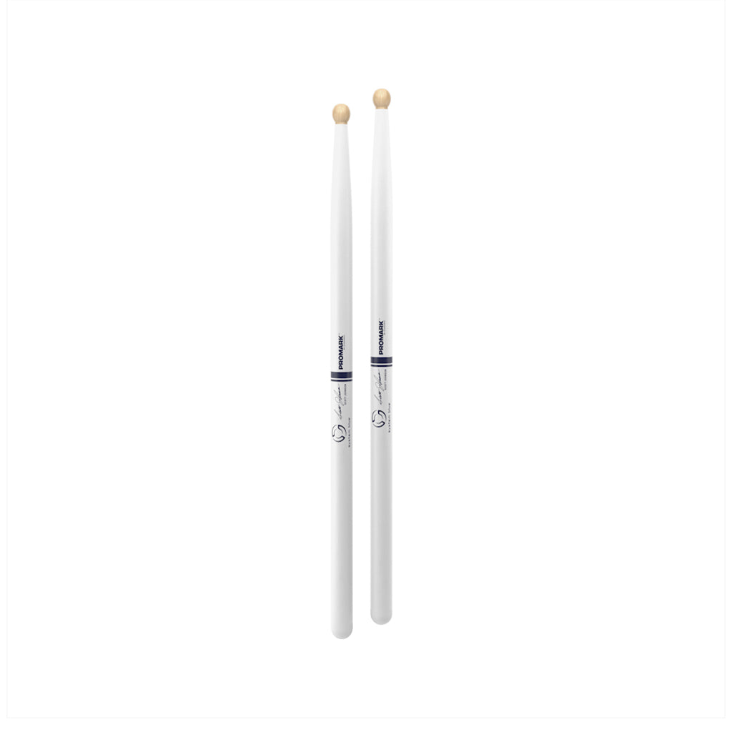 Promark TXDC17W-WHITE Hickory System Blue - Scott Johnson Marching Stick, White
