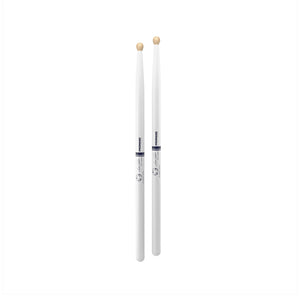 Promark TXDC17W-WHITE Hickory System Blue - Scott Johnson Marching Stick, White