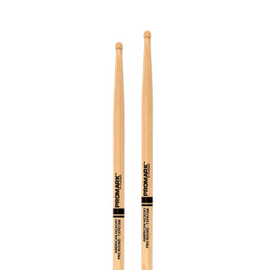 Promark TXPR7AW Pro-Round Hickory 7A Drumsticks, Wood Tip