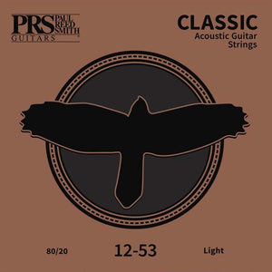 PRS Classic Acoustic Guitar Strings 80/20, Light .012-.053