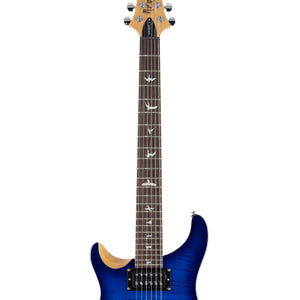 PRS SE Custom 24 Left Handed Electric Guitar w/Bag, Faded Blue Burst
