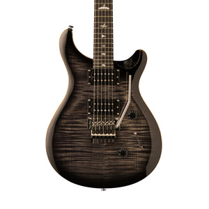 PRS SE Custom 24 Floyd Electric Guitar w/Bag, Charcoal Burst