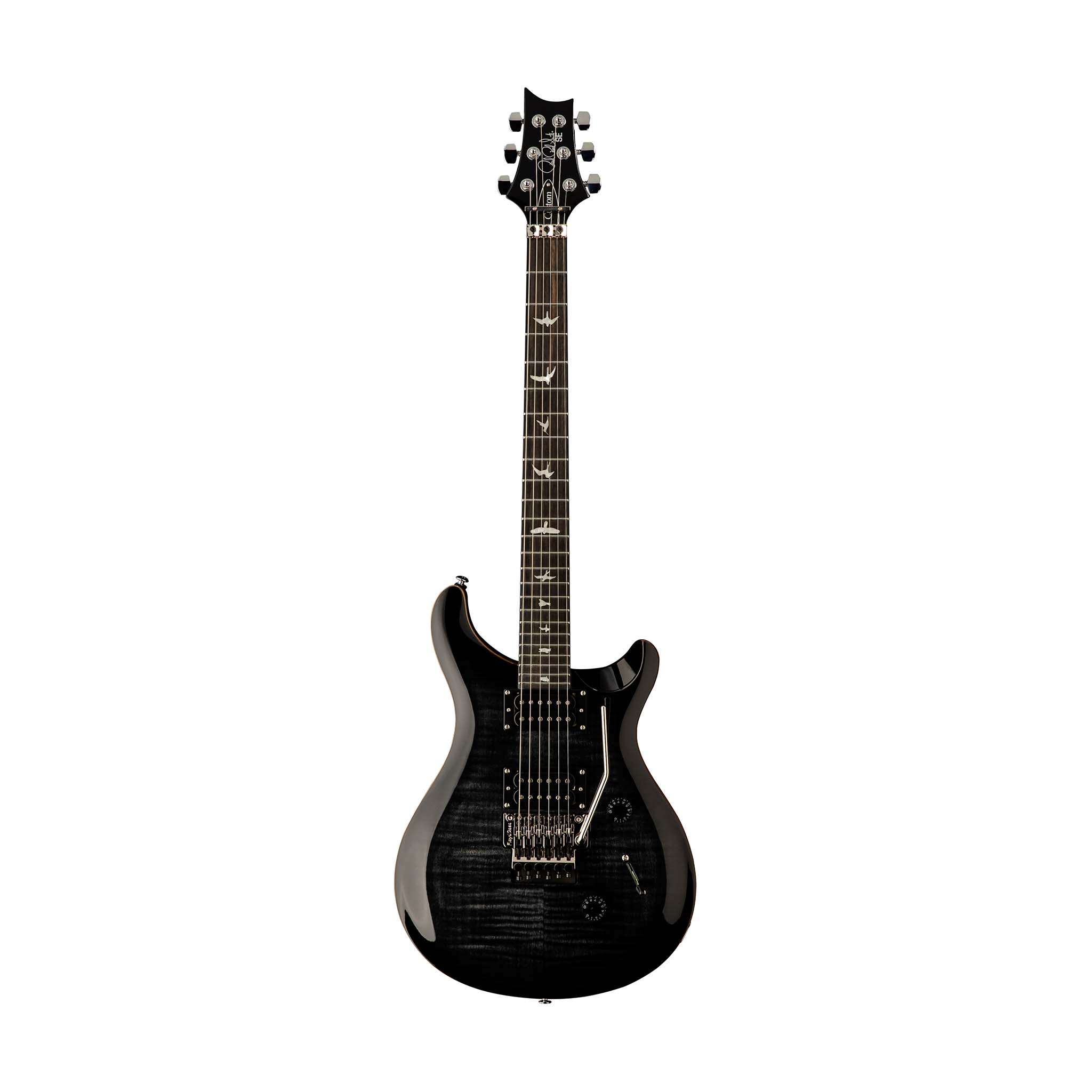 PRS SE Custom 24 Floyd Electric Guitar, Ebony FB, Charcoal Burst