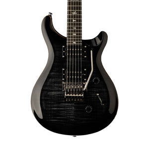 PRS SE Custom 24 Floyd Electric Guitar, Ebony FB, Charcoal Burst