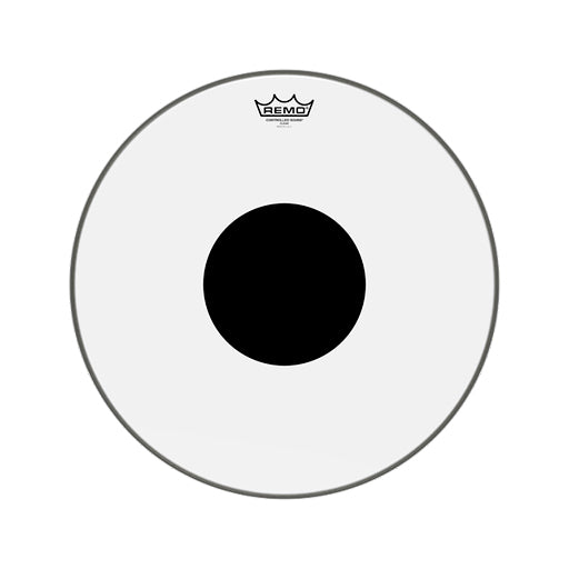 Remo CS-1318-10 18inch Controlled Sound Black Dot On Top Clear Bass Drum Head