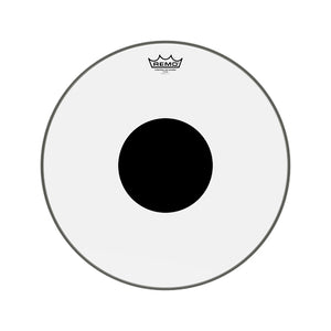 Remo CS-1318-10 18inch Controlled Sound Black Dot On Top Clear Bass Drum Head