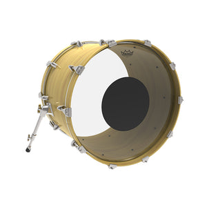 Remo CS-1318-10 18inch Controlled Sound Black Dot On Top Clear Bass Drum Head