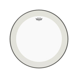 Remo P4-1322-C2 22inch Powerstroke IV Clear White Falam Patch Bass Drum Head