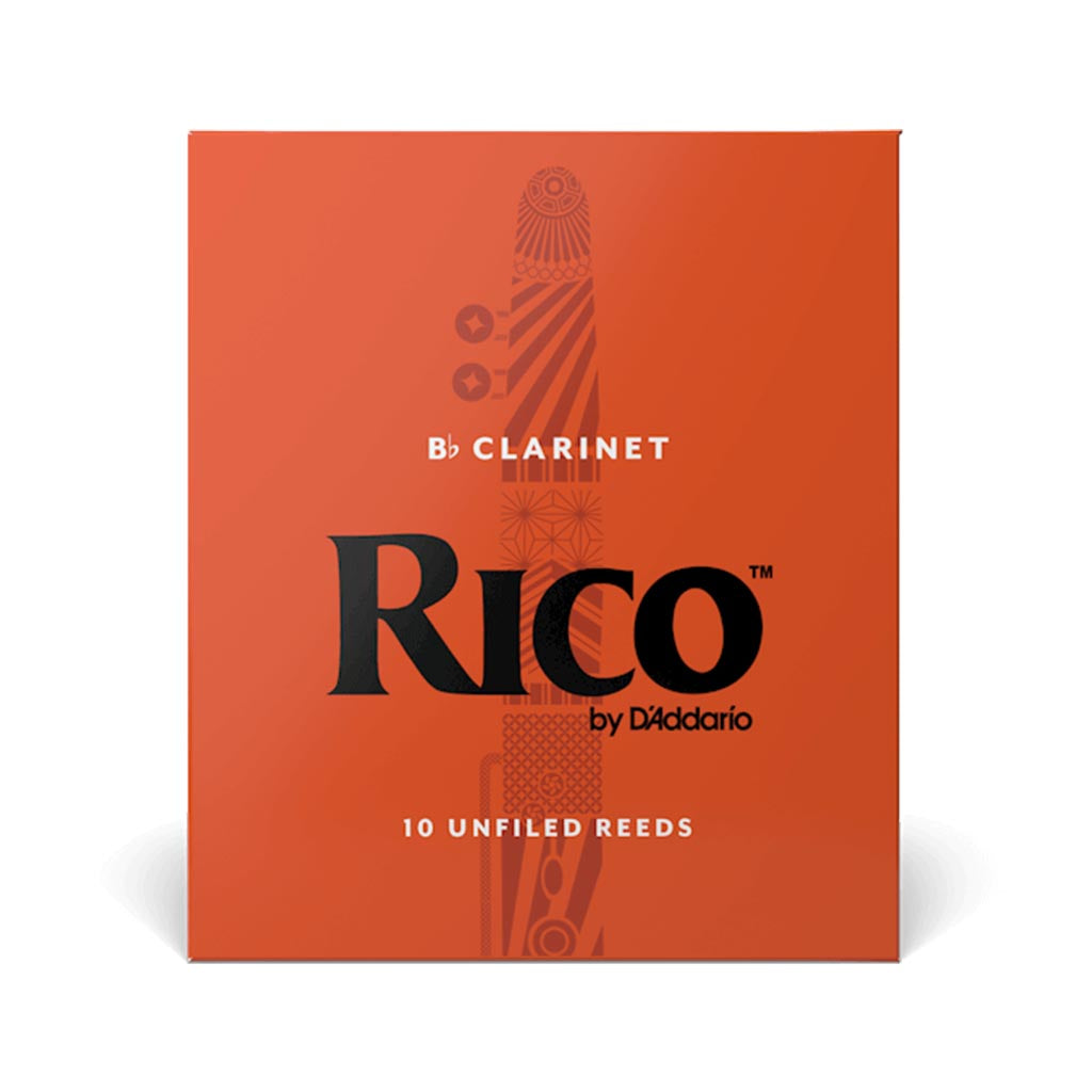 Rico Bb Clarinet Reeds, Strength 2.5, Box of 10