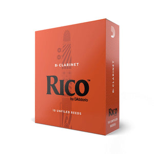 Rico Bb Clarinet Reeds, Strength 2.5, Box of 10