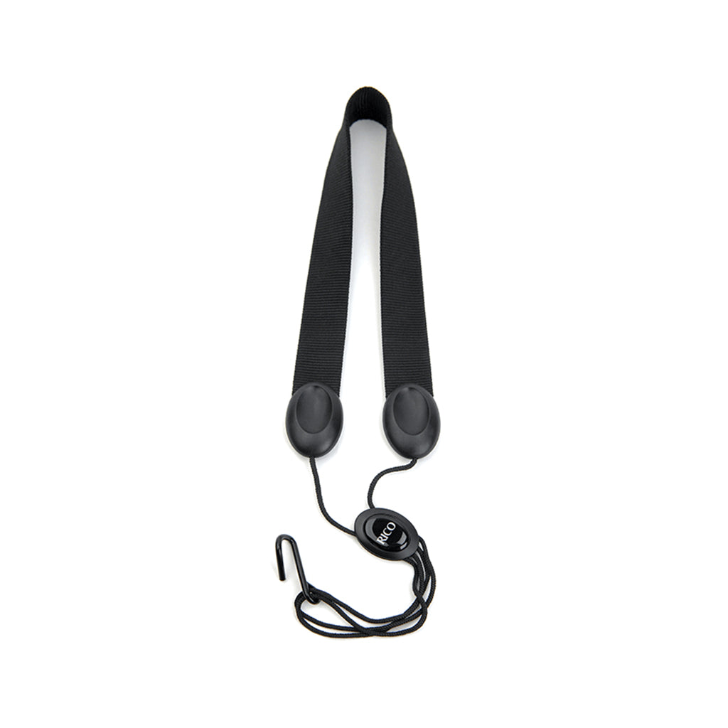 Rico SJA11 Alto Saxophone Neck Strap, Black